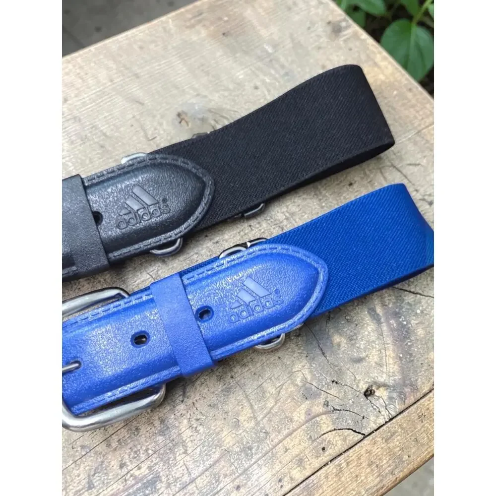 Adidas Blue And Black Belt Lot Bundle X 2 Stretchy Small